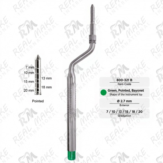 Osteotomes (Pointed, Bayonet, Ø 2.7 mm)