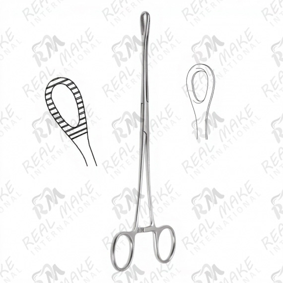Foerster Sponge Dressing Forceps (Serrated Curved)