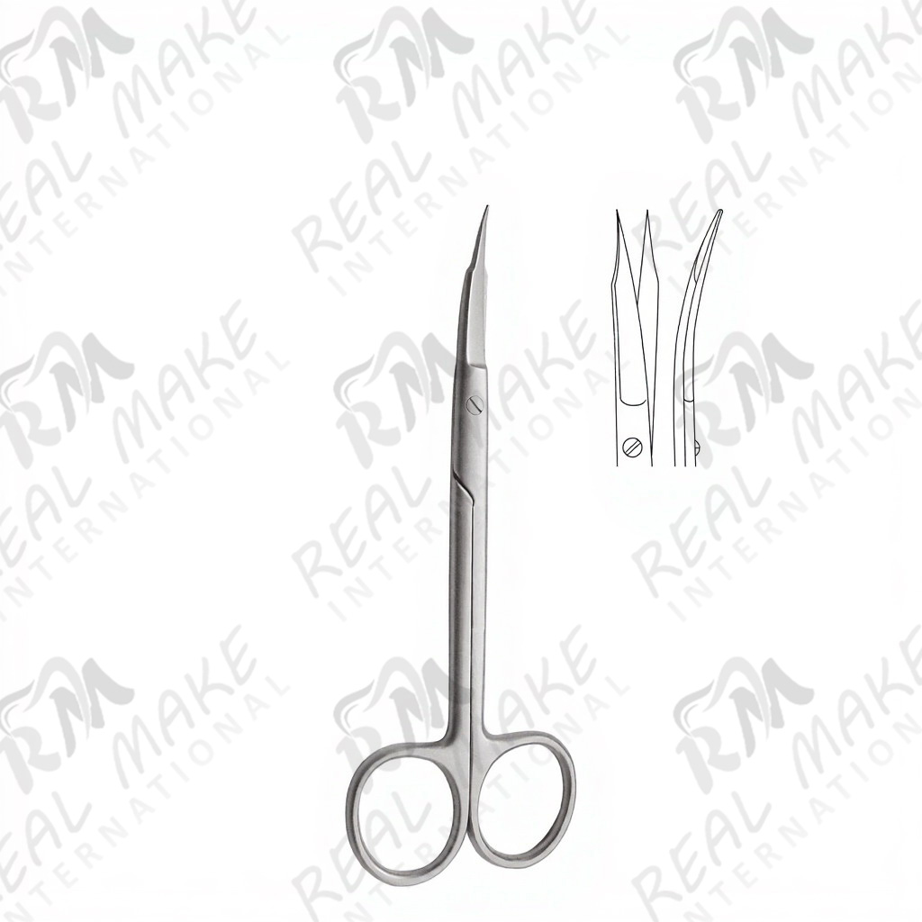 Goldman-Fox Scissors (Saw Edge, Curved)