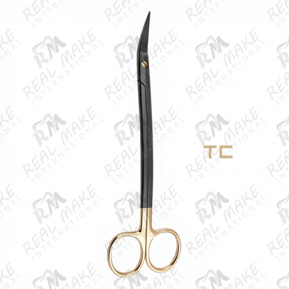 TC Dean Black Coated Scissors (Saw Edge, Angular)