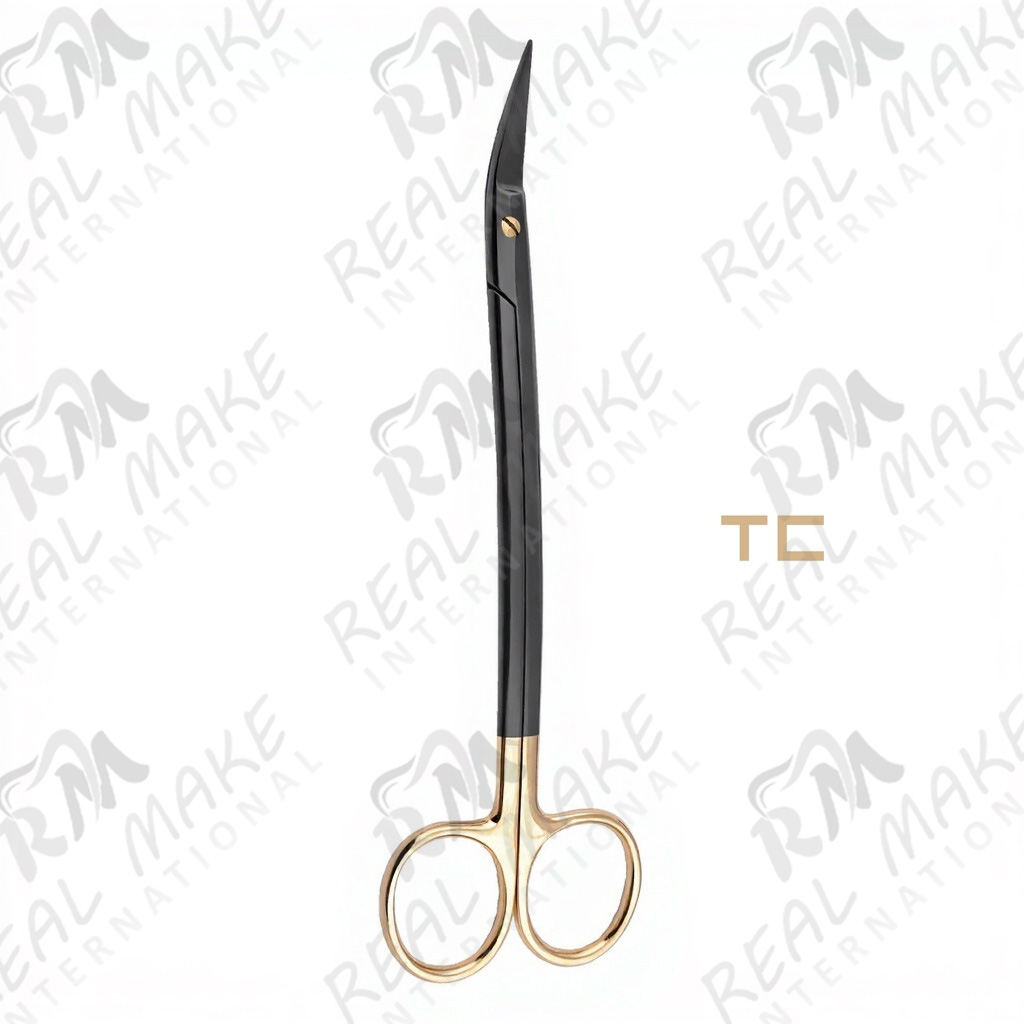 TC Dean Black Coated Scissors (Saw Edge, Angular)