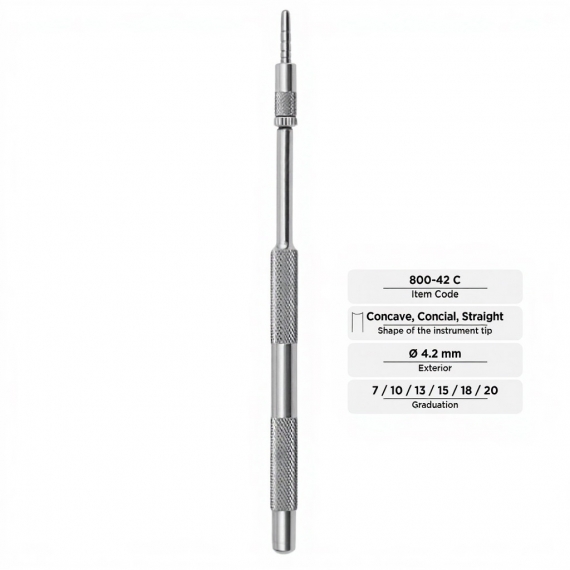 Osteotomes (Concave, Conical, Straight, Ø 4.2 mm)