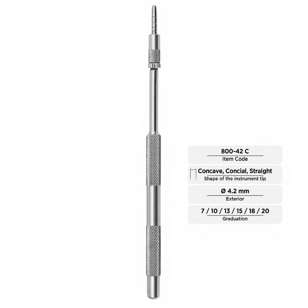 Osteotomes (Concave, Conical, Straight, Ø 4.2 mm)