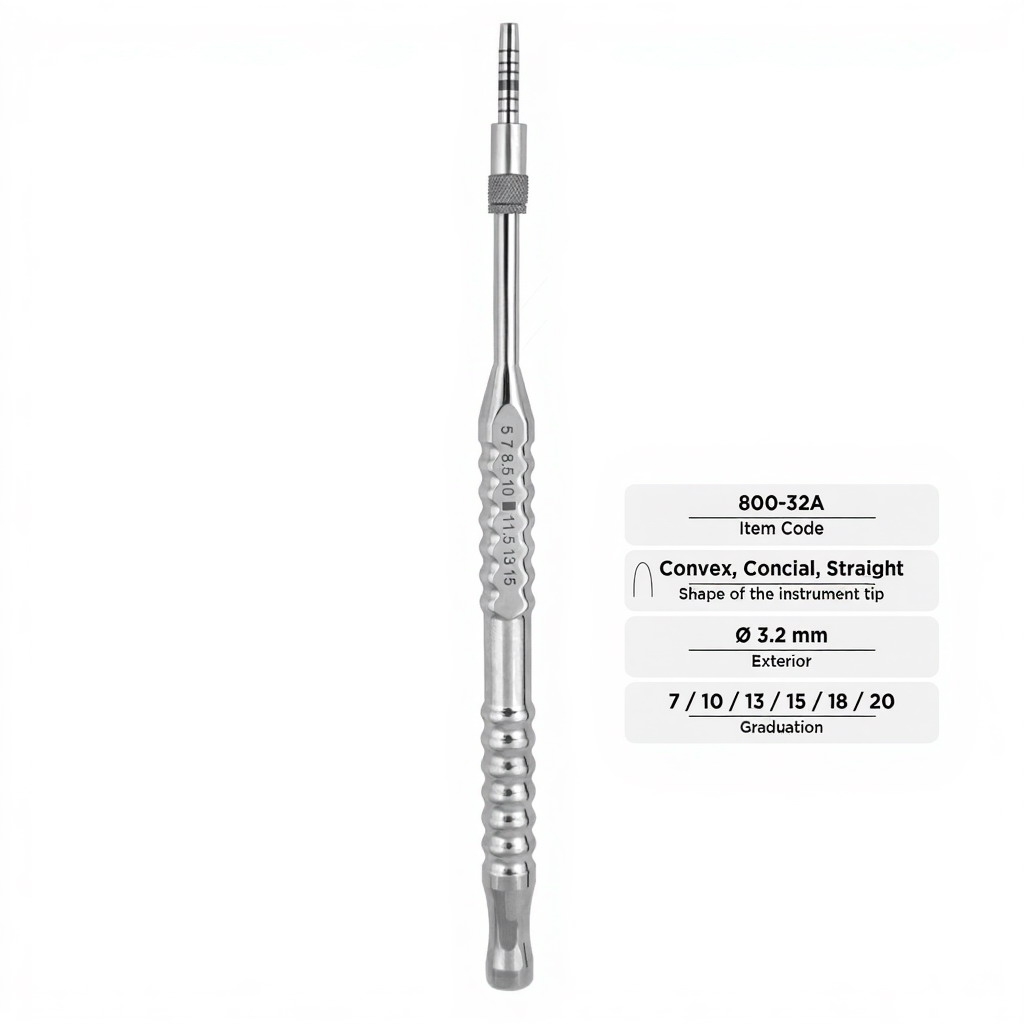 Osteotomes (Convex, Conical, Straight, Ø 3.2 mm)