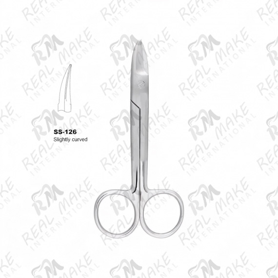 BeeBee Sharp Scissors (Saw Edge, Slightly Curved)