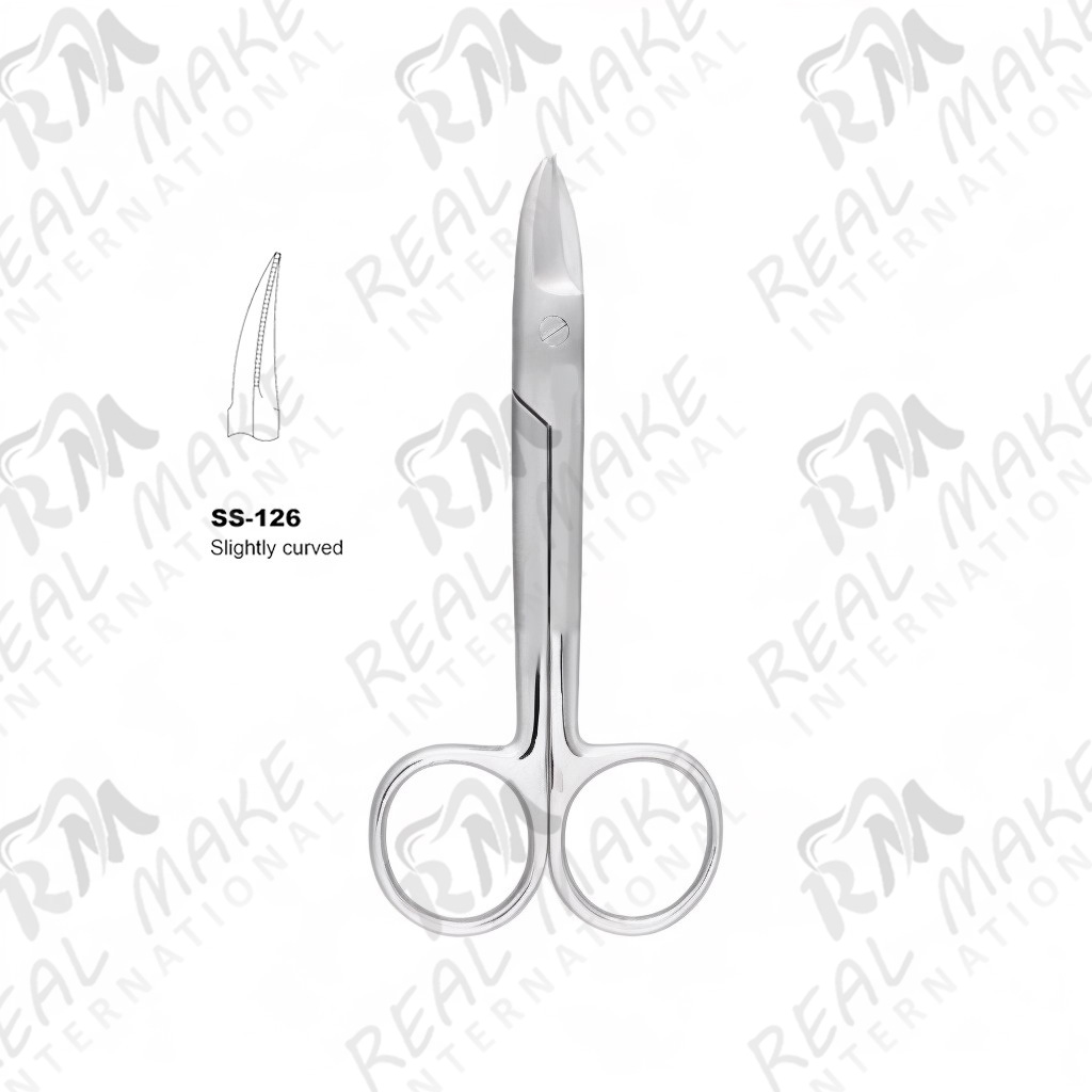 BeeBee Sharp Scissors (Saw Edge, Slightly Curved)