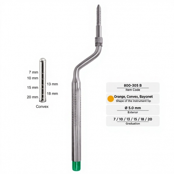 Osteotomes (Convex, Bayonet, Ø 5.0 mm)