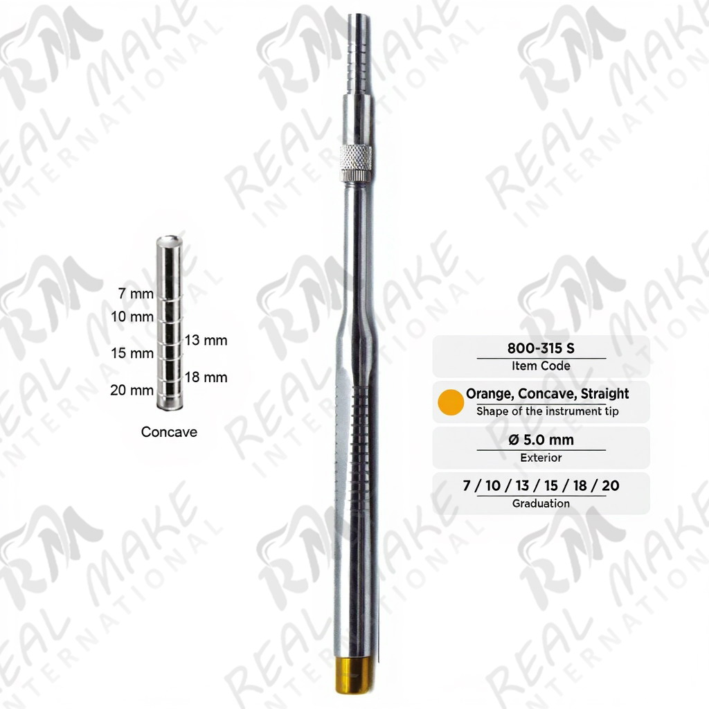 Osteotomes (Concave, Straight, Ø 5.0 mm)