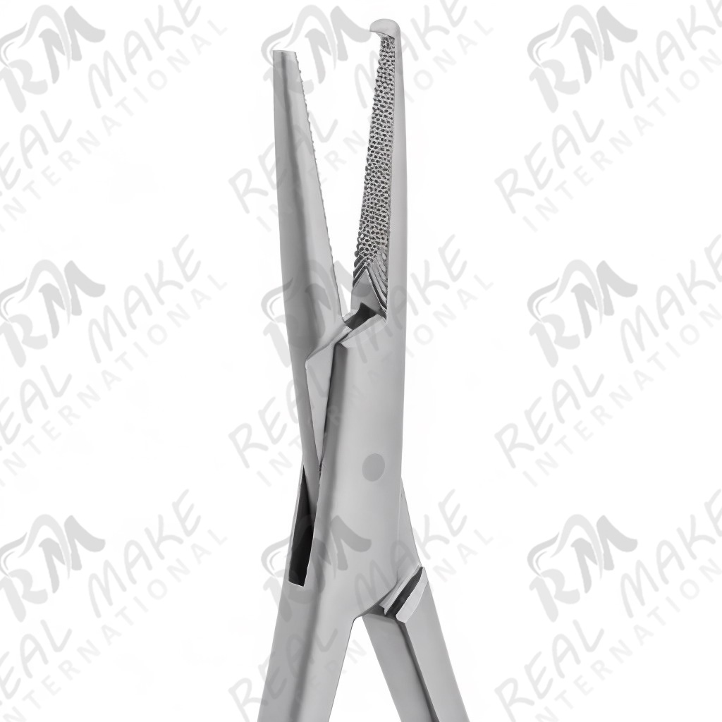 Elastic Placing Forceps with Hook Tip (X Serration)