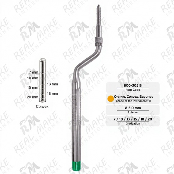 Osteotomes (Concave, Bayonet, Ø 5.0 mm)