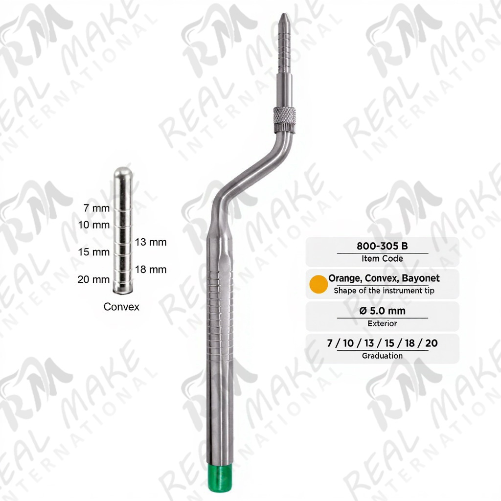 Osteotomes (Concave, Bayonet, Ø 5.0 mm)