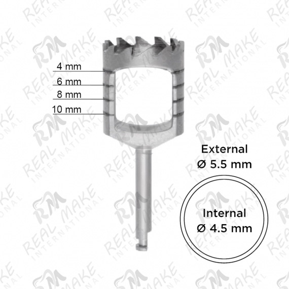 Dental Trephines (Ø 4.5 mm - Ø 5.5 mm)