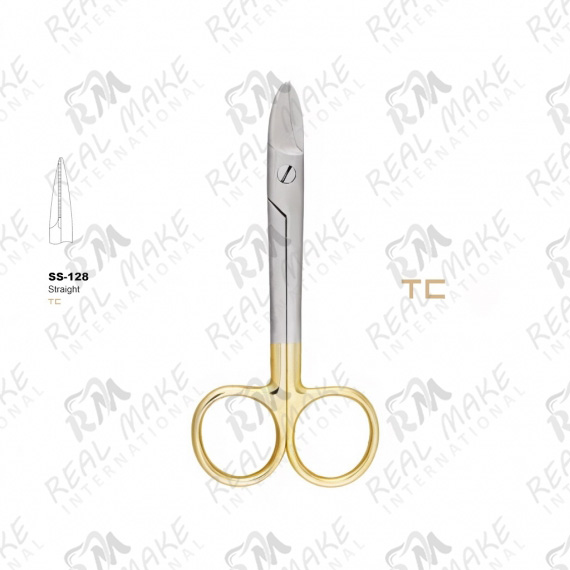 TC BeeBee Blunt Scissors (Saw Edge, Straight)