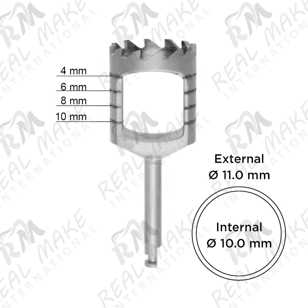  Dental Trephines (Ø 10.0 mm - Ø 11.0 mm)