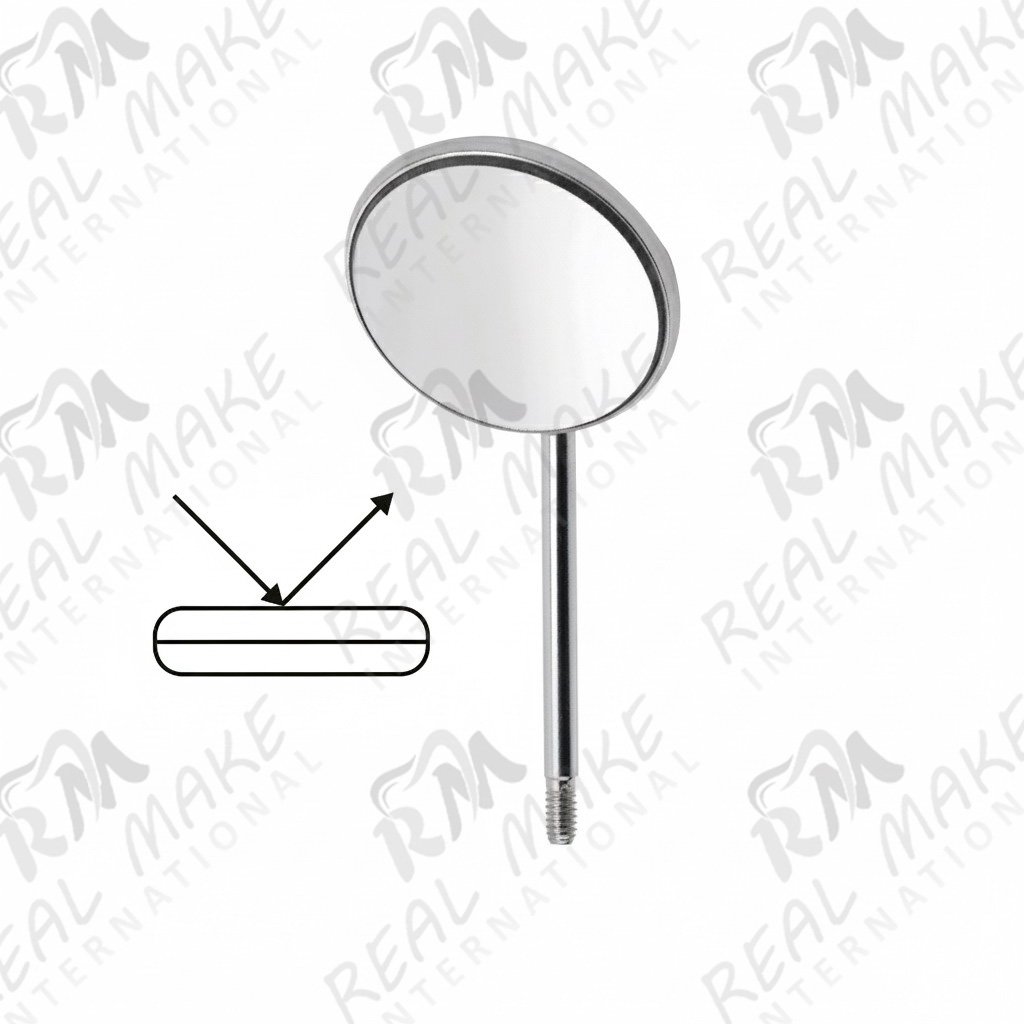 Mouth Mirror Front Surface Plane (SS Type) #4 Ø 22 mm