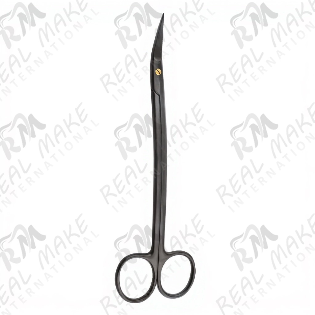 Dean Black Coated Scissors (Saw Edge, Angular)