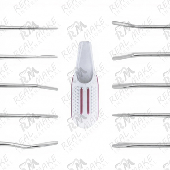 Root Elevators (Complete Set) (Plastic Handle Type B)