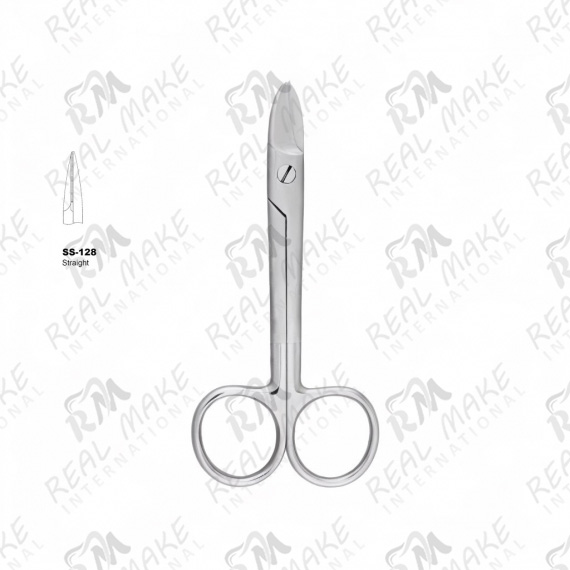 BeeBee Blunt Scissors (Saw Edge, Straight)