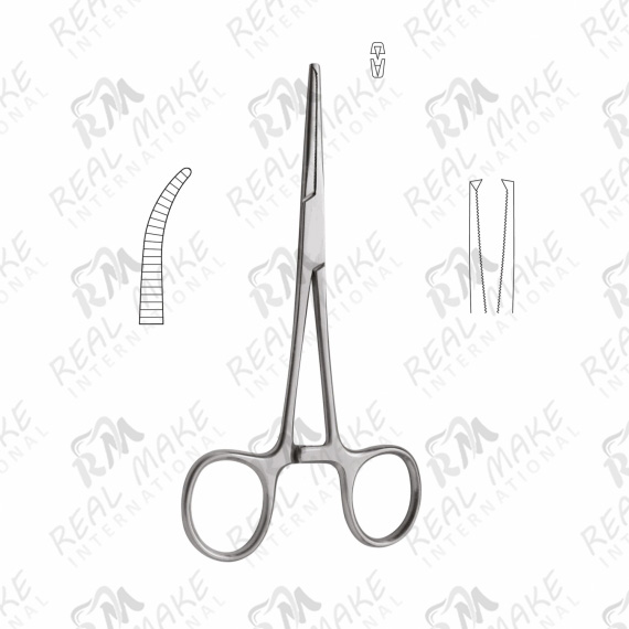 Rochester-Kocher Forceps 1x2 (Curved)