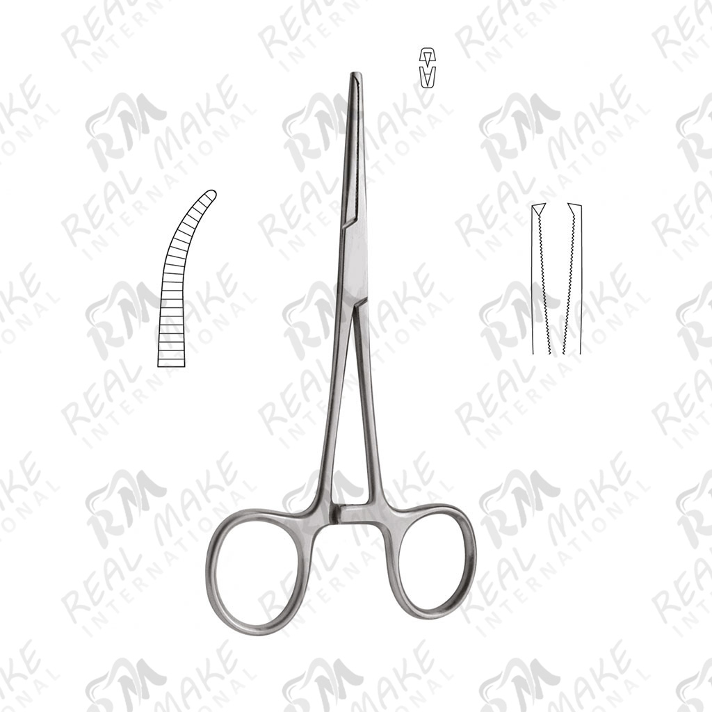 Rochester-Kocher Forceps 1x2 (Curved)