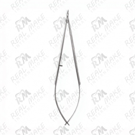  Castroviejo Flat Handle Spring Action Scissors (Curved)