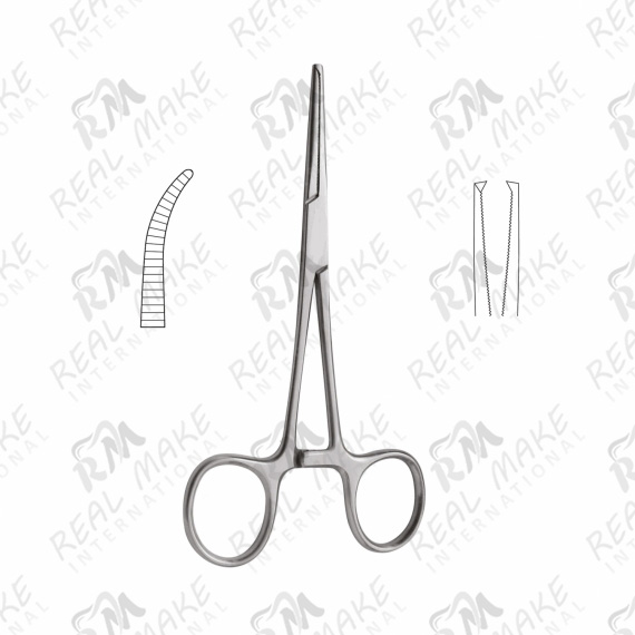 Rochester-Kocher Forceps 1x2 (Curved)
