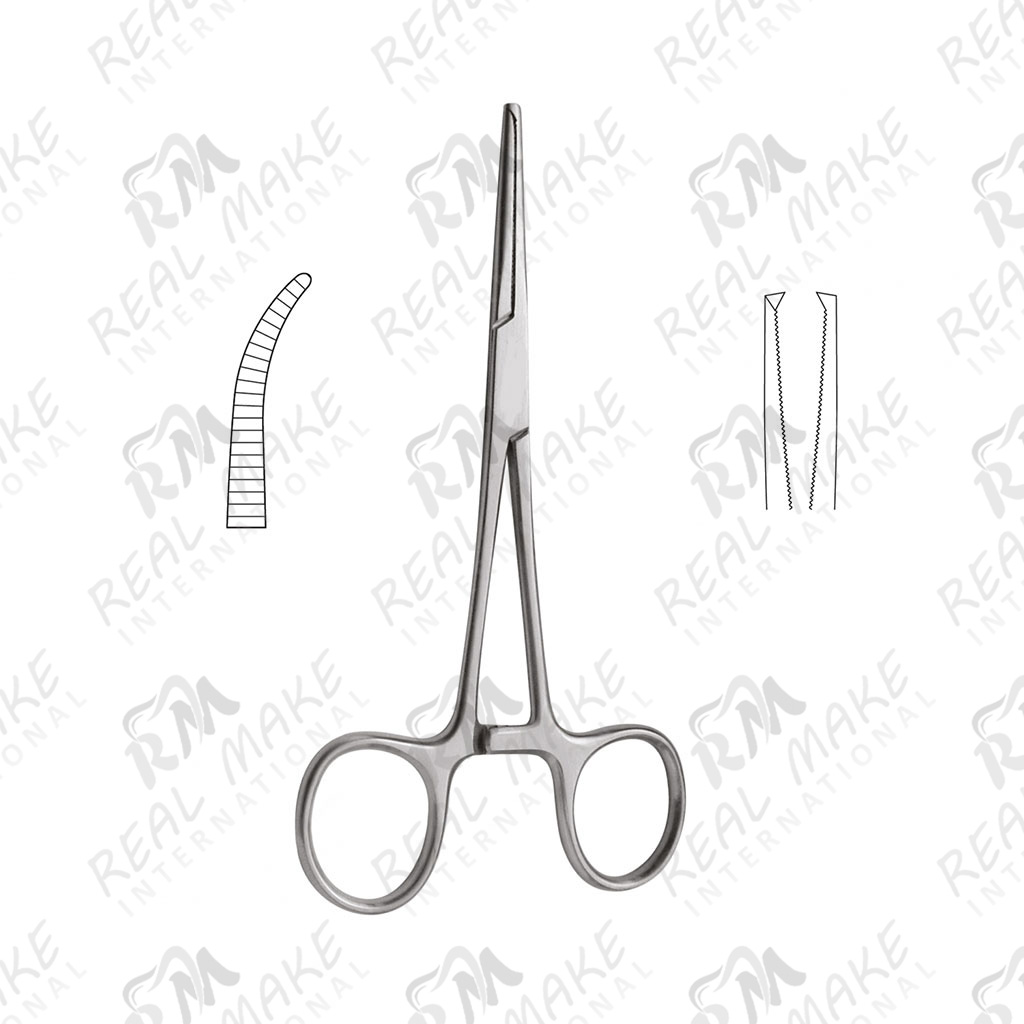Rochester-Kocher Forceps 1x2 (Curved)
