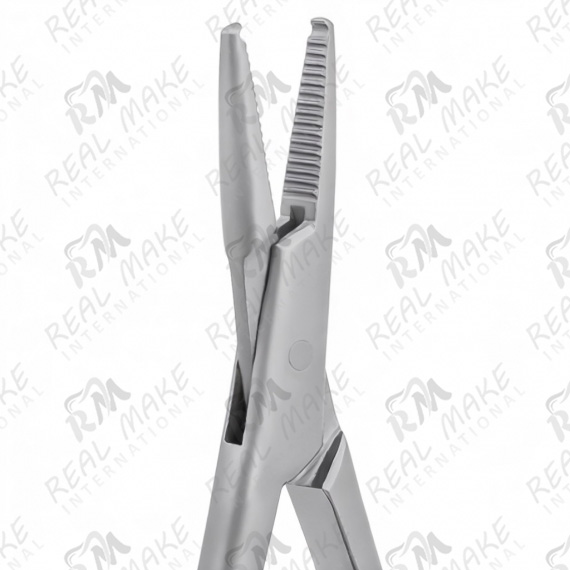 Mini Elastic Placing Forceps with Groove