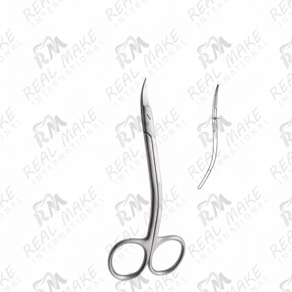 Neumann Scissors (Saw Edge, Double Curved)