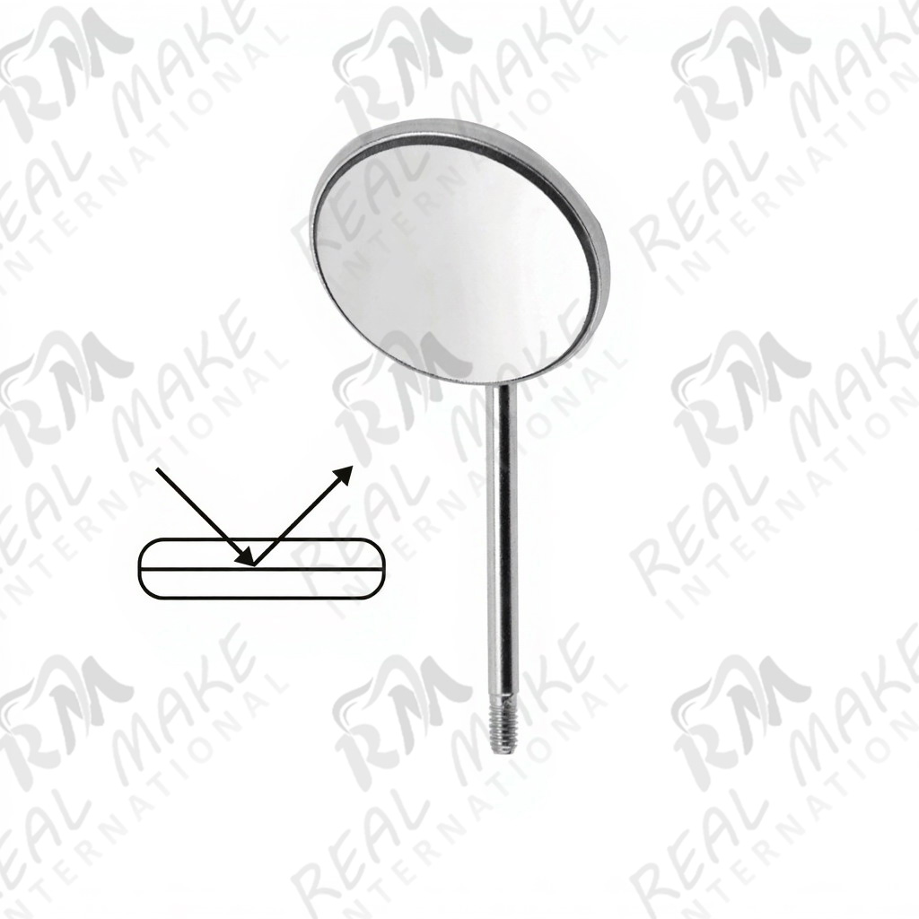 Mouth Mirror Back Surface Plane (SS Type) #4 Ø 22 mm
