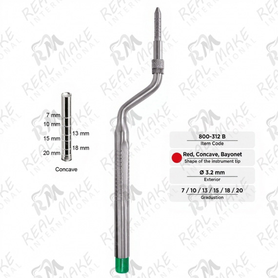 Osteotomes (Concave, Bayonet, Ø 3.2 mm)