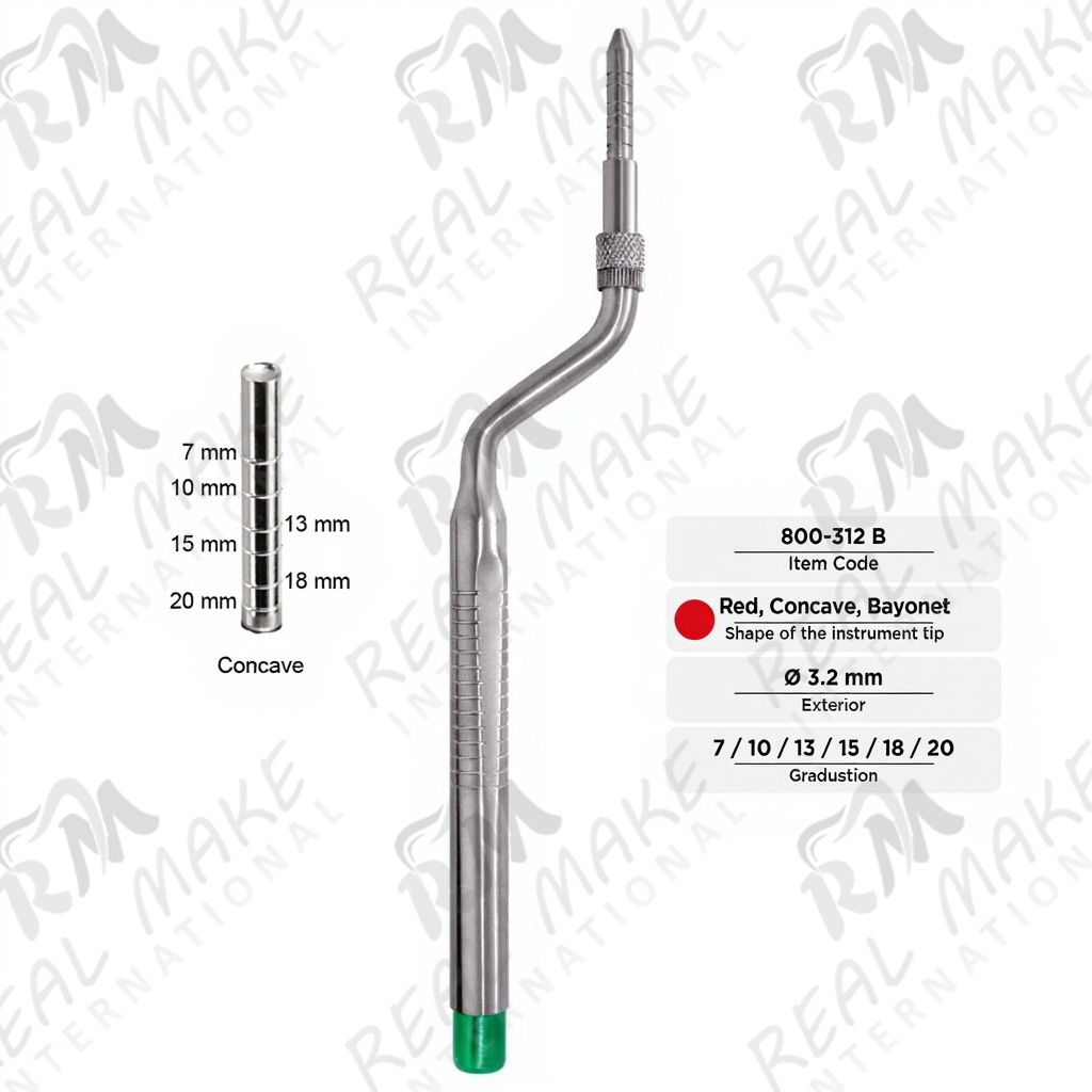 Osteotomes (Concave, Bayonet, Ø 3.2 mm)