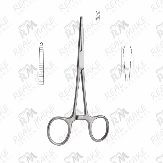 Rochester-Kocher Forceps 1x2 (Straight)