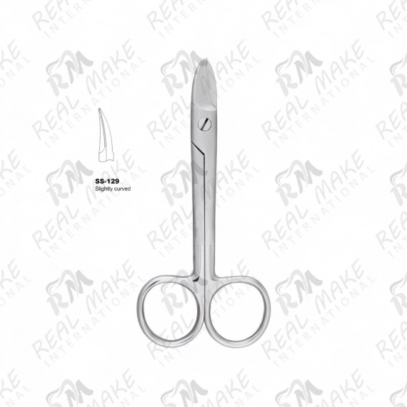 BeeBee Blunt Scissors (Saw Edge, Slightly Curved)