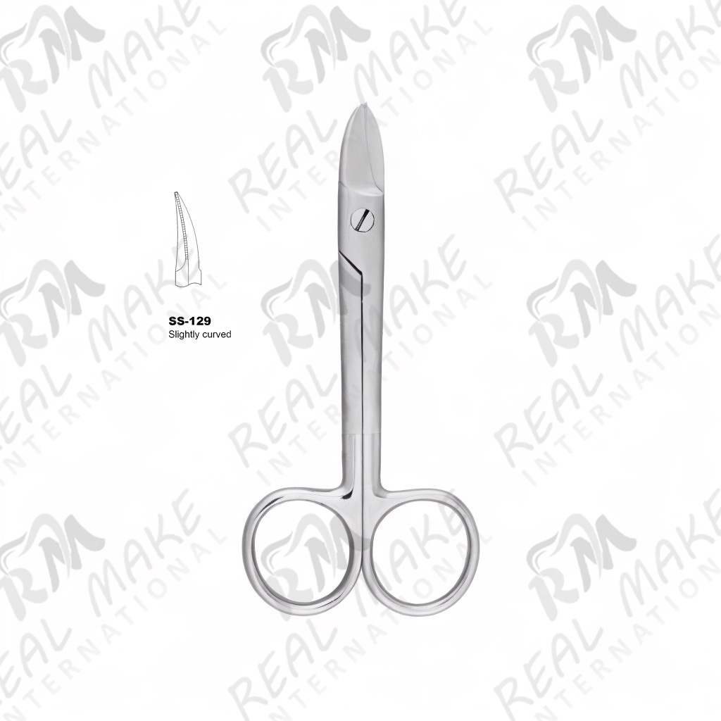 BeeBee Blunt Scissors (Saw Edge, Slightly Curved)