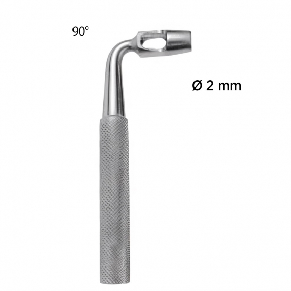 Manual Tissue Punches Keyes (Curved 90°, Ø 2 mm)