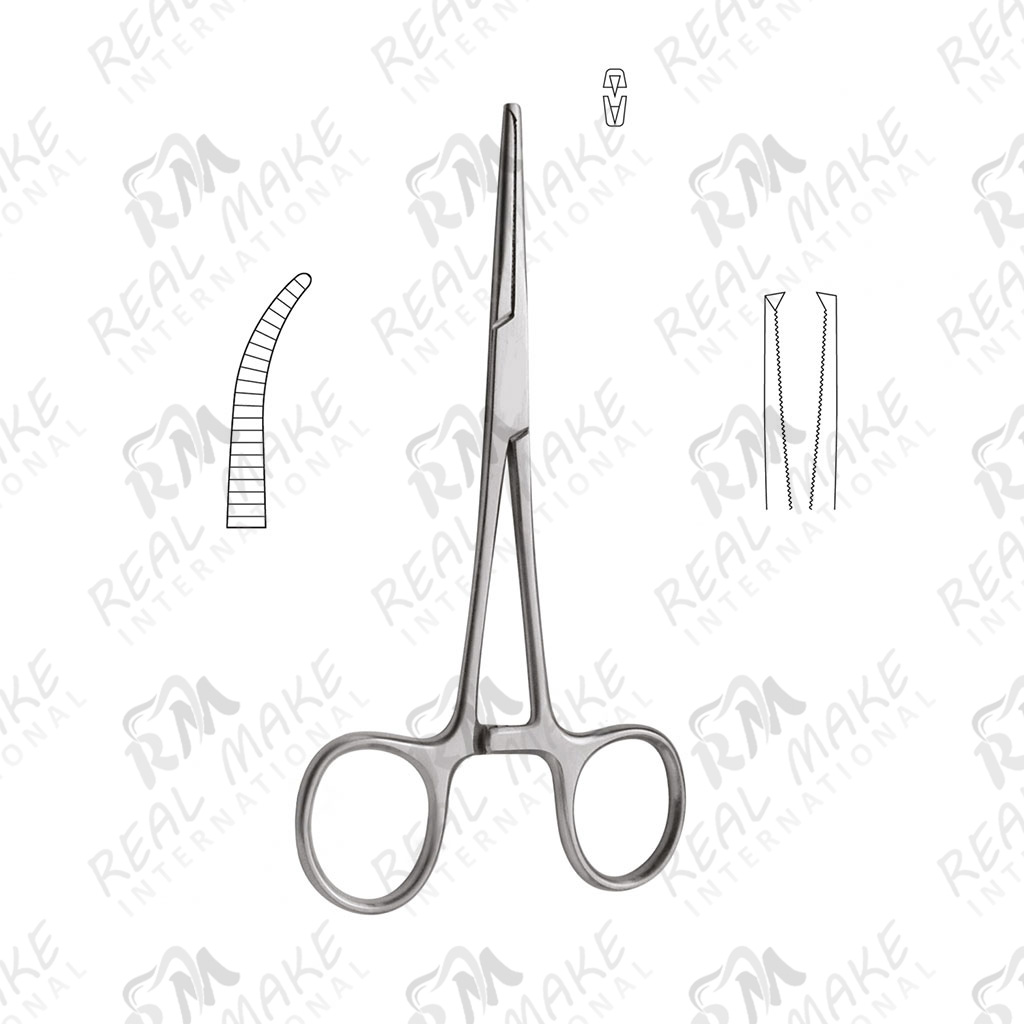 Rochester-Kocher Forceps 1x2 (Curved)
