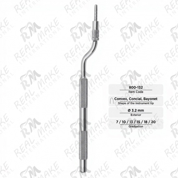 Osteotomes (Convex, Conical, Bayonet, Ø 3.2 mm)