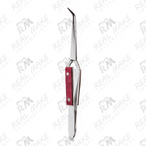 Curved Soldering Tweezers (Fiber Handles)