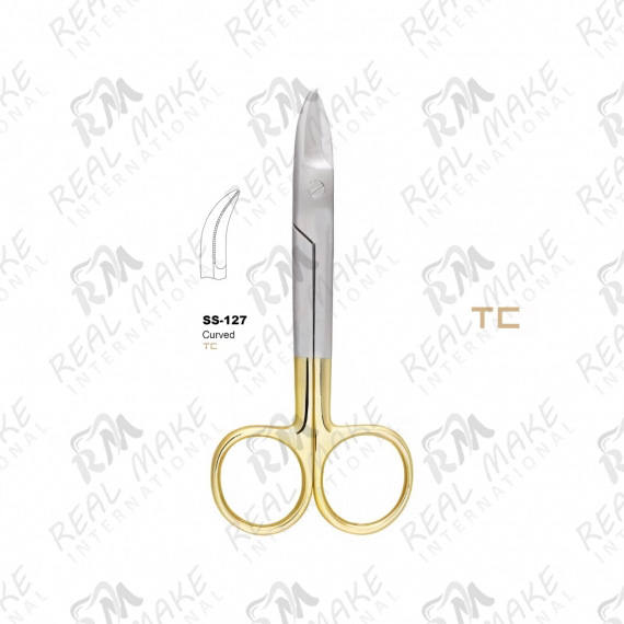 TC BeeBee Sharp Scissors (Saw Edge, Curved)