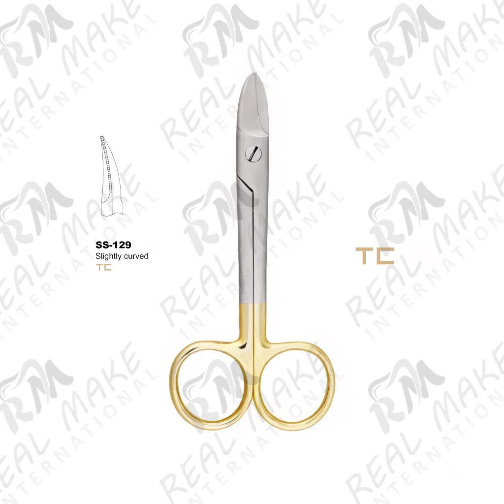 TC BeeBee Blunt Scissors (Saw Edge, Slightly Curved)