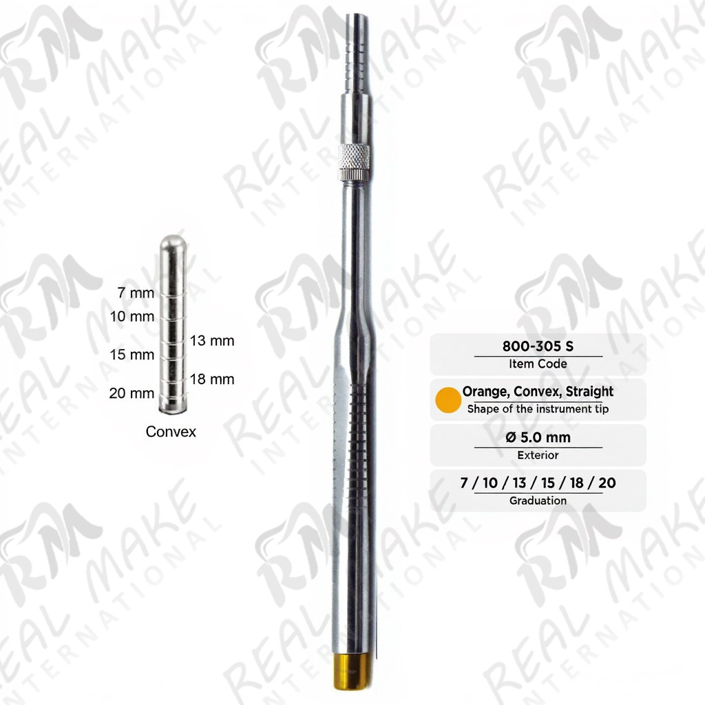 Osteotomes (Convex, Straight, Ø 5.0 mm)