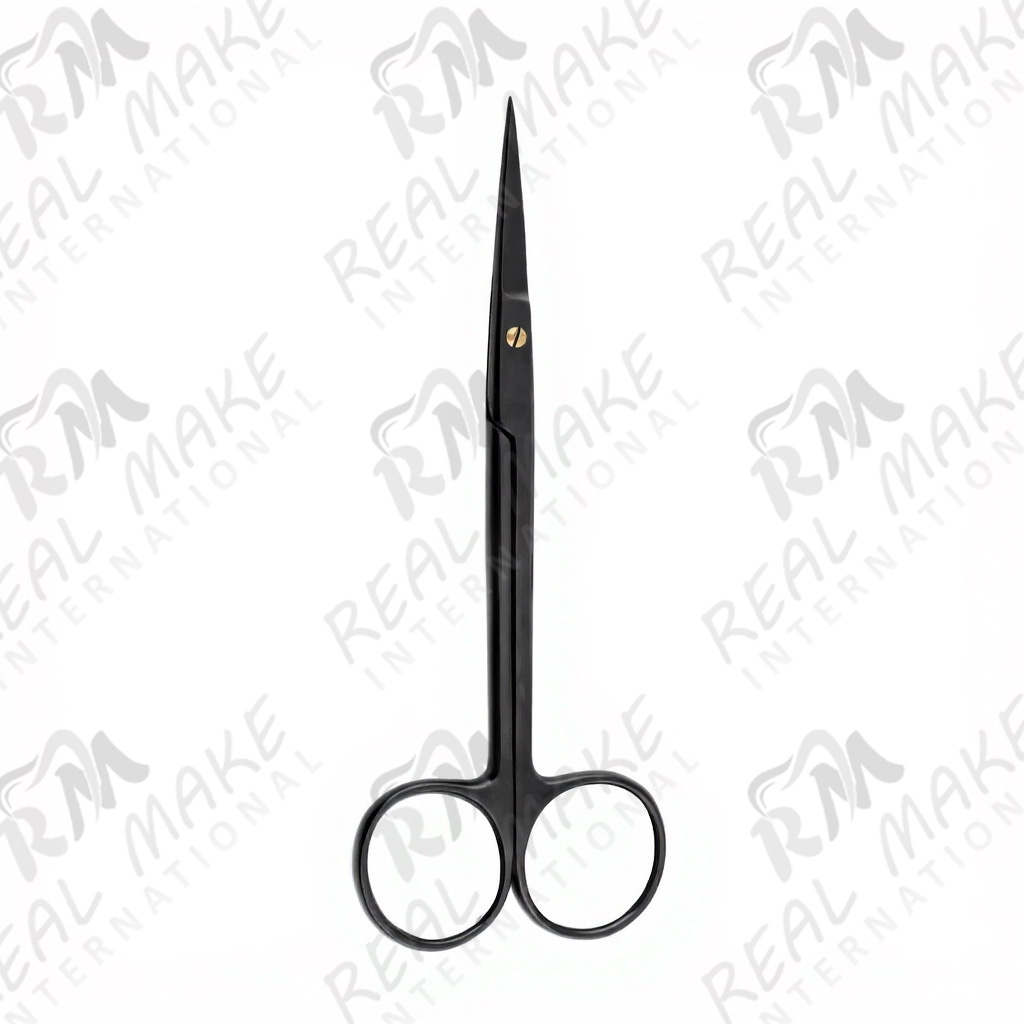  Metzenbaum Black Coated Scissors (Saw Edge, Curved)