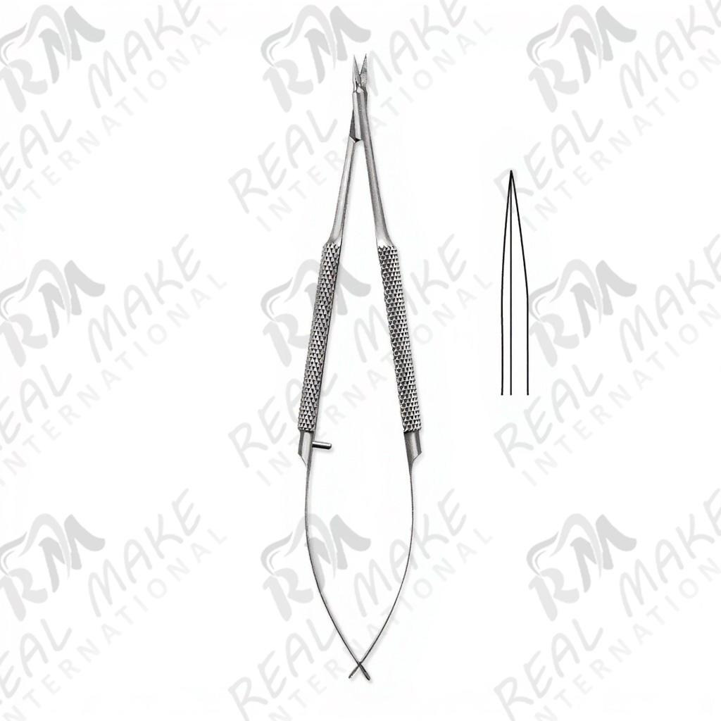 Castroviejo Round Handle Spring Action Scissors (Straight)